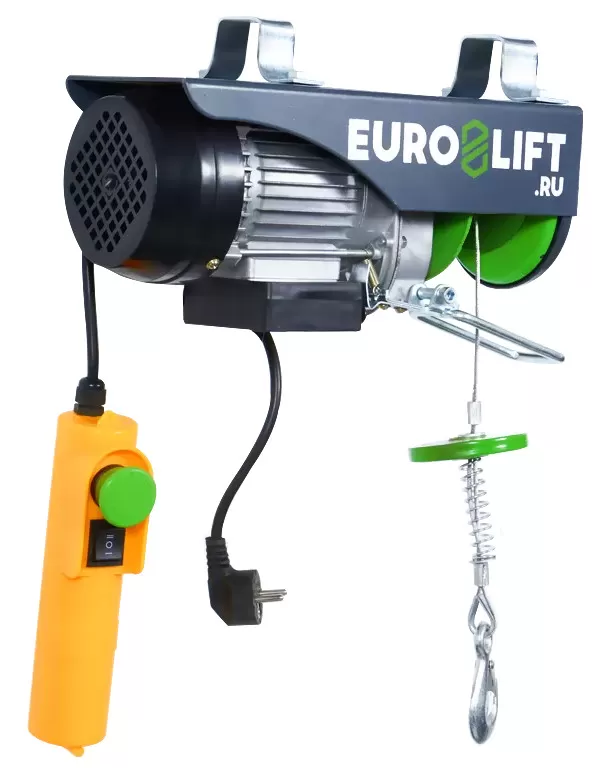 EURO-LIFT PA-500 (250/500 кг, 12/6 м) Тельфер электрический (миниэлектроталь, лебедка)